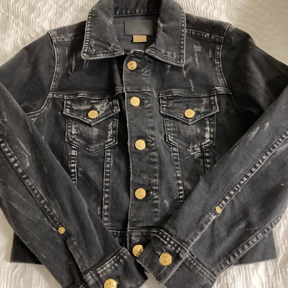 True Religion cropped denim jacket